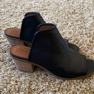 Lucky Brand Leather Mules